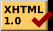Valid XHTML 1.0 Transitional